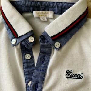 Gucci boys polo shirt .